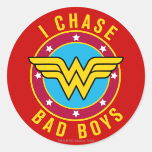 I Chase Bad Boys Classic Round Sticker