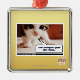 I chase bad fing awai metal ornament
