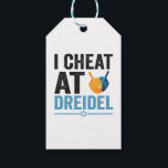 I Cheat at Dreidel Funny Jewish Game Holiday Gift Gift Tags<br><div class="desc">chanukah, menorah, hanukkah, dreidel, jewish, Chrismukkah, holiday, latkes, christmas, </div>