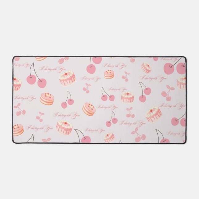 I cherry-ish you  desk mat (Front)