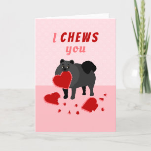 I Chews You Pomeranian Valentine's Day Holiday Car