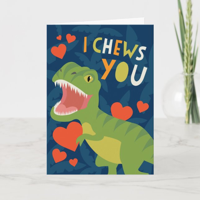 I Chews You! Valentine Holiday Card (Front)