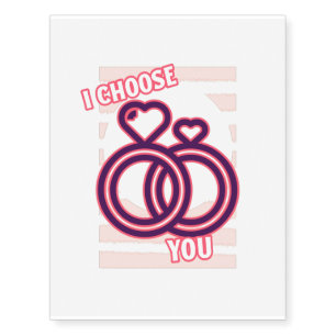 I chews you wedding marriage rings temporary tattoos
