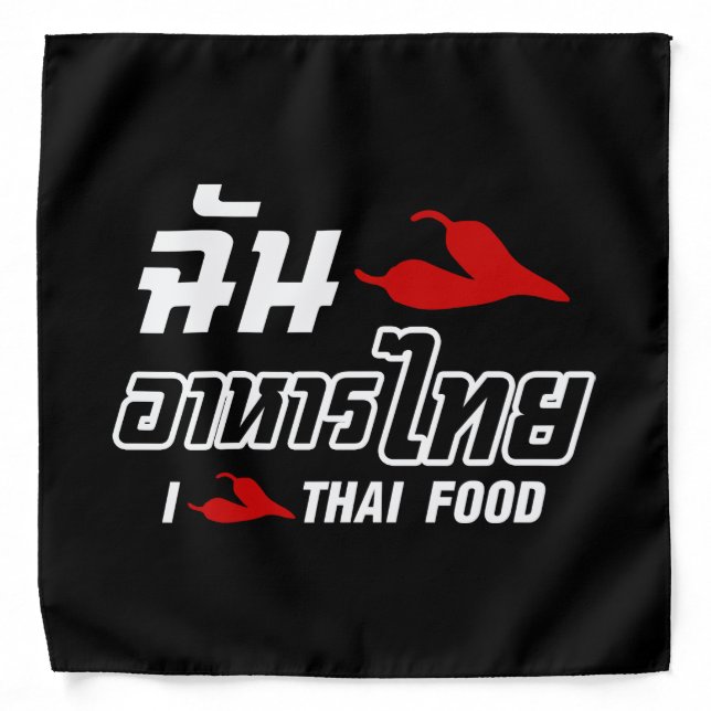 I Chili (Love) Thai Food Bandana (Front)