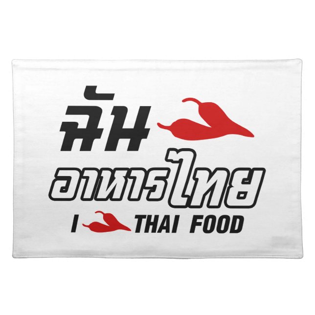 I Chili (Love) Thai Food Placemat (Front)