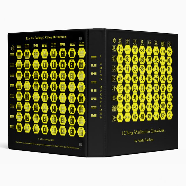 I Ching Questions Record Book Binder (Background)
