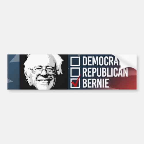 I Choose Bernie __ Bernie Sanders _ png Bumper Sticker