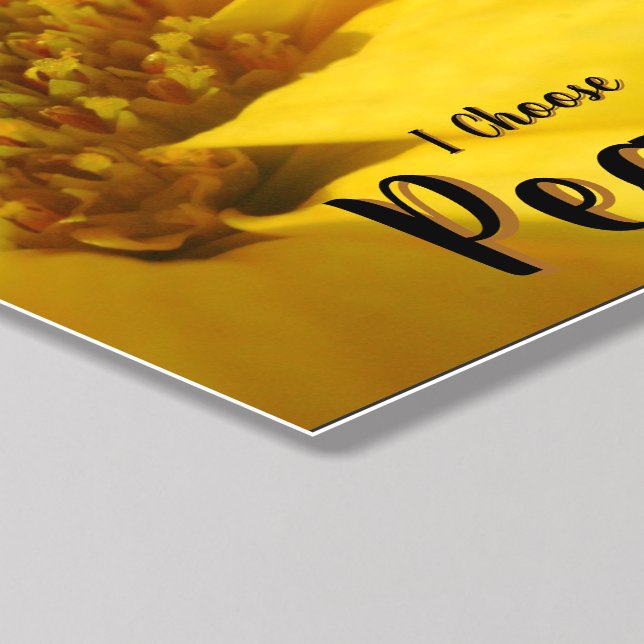 I Choose Peace Square Peel & Stick Photo Tile (Detailed)