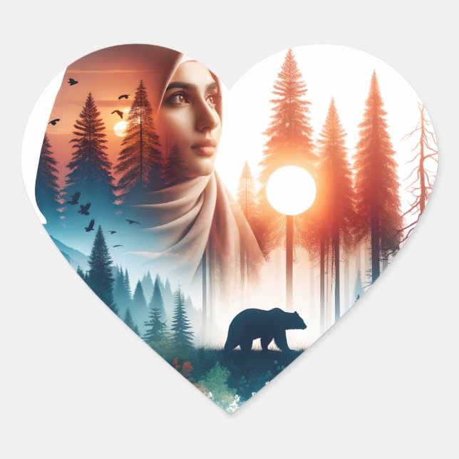 I Choose the Bear Heart Sticker (Front)