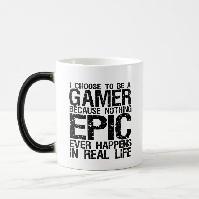 I Choose to Be a Gamer Funny Mug (Left)