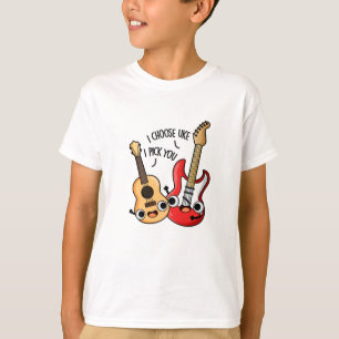 I Choose Uke I Pick You Funny Guitar Ukulele Pun  T-Shirt