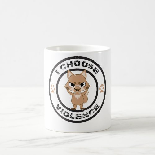 I choose violence _ Fox _ printed Coffee Mug