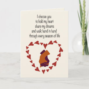 I Choose You Folded Valentine Card