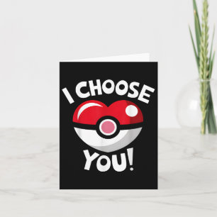 I Choose You Funny Valentines Day Love Heart Boys Card