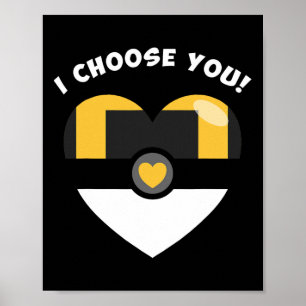 I Choose You Valentine's Video Game Parody Poster