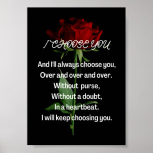 I chose you poster