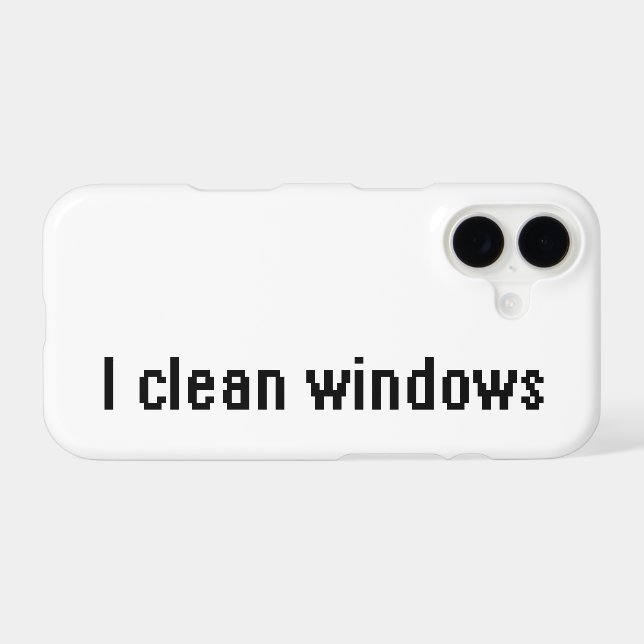 I clean windows Case-Mate iPhone case (Back (Horizontal))