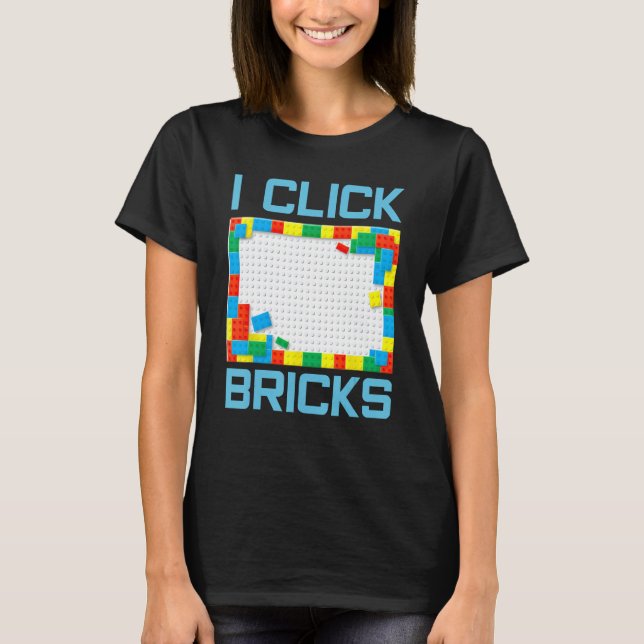 I Click Bricks Creative Building Block Set Master  T-Shirt (Front)