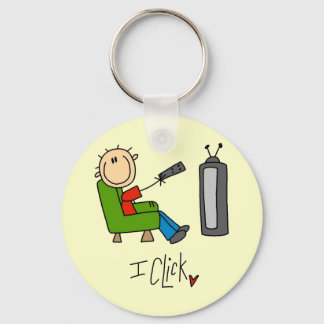 I Click T-shirts and Gifts Keychain
