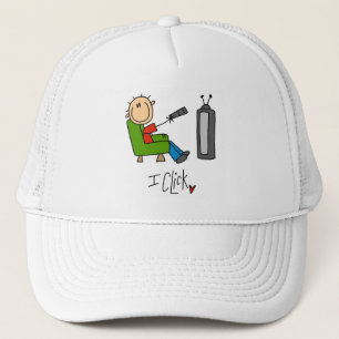 I Click TV Addict T-shirts and Gifts Trucker Hat