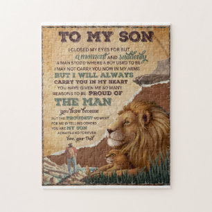 I Closed My Eyes For But A Moment - Dad To Son Jigsaw Puzzle