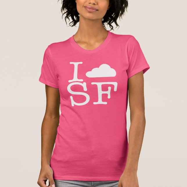 I Cloud SF (White) T-Shirt (Front)