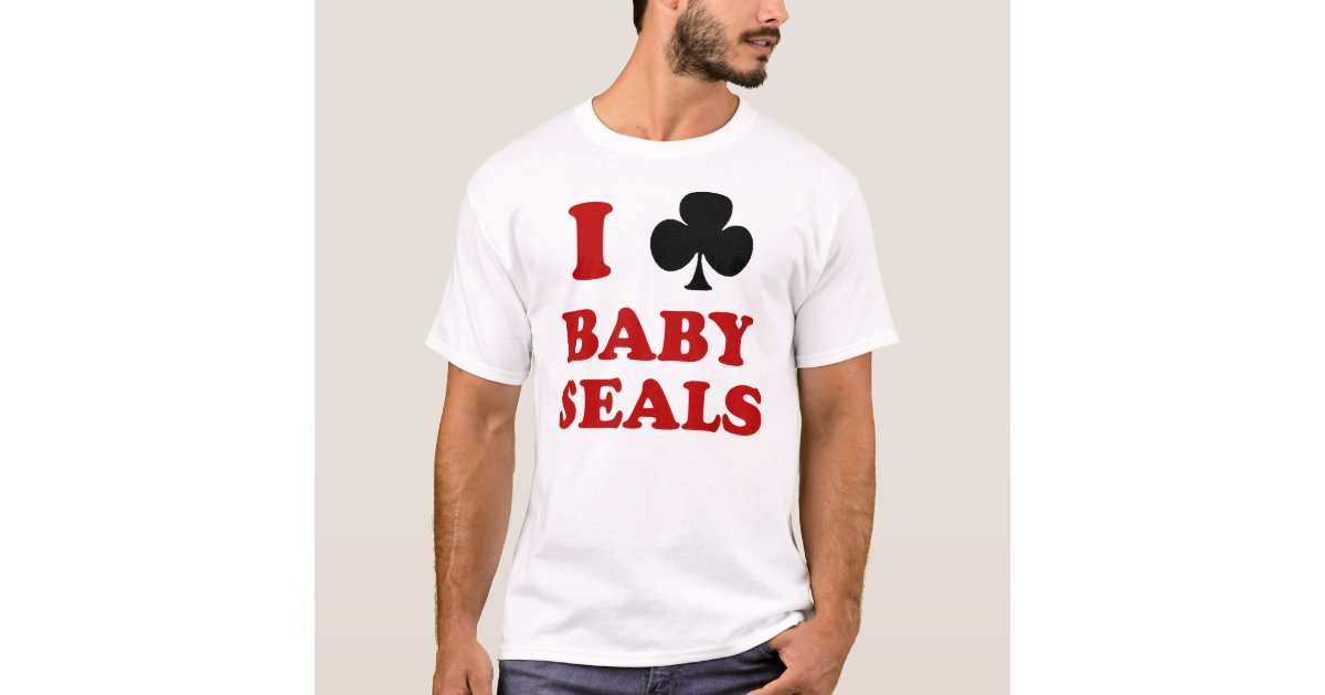 I Club Baby Seals TShirt Zazzle