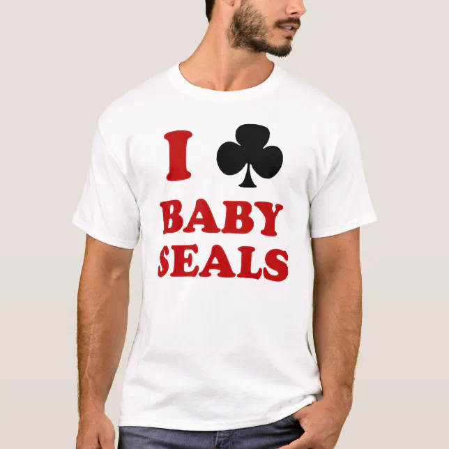 I Club Baby Seals TShirt Zazzle