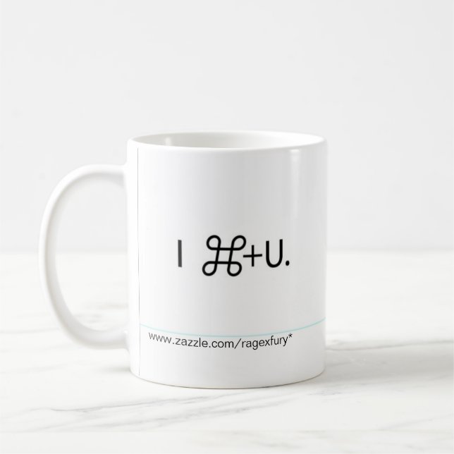 I Cmd+U. Coffee Mug (Left)