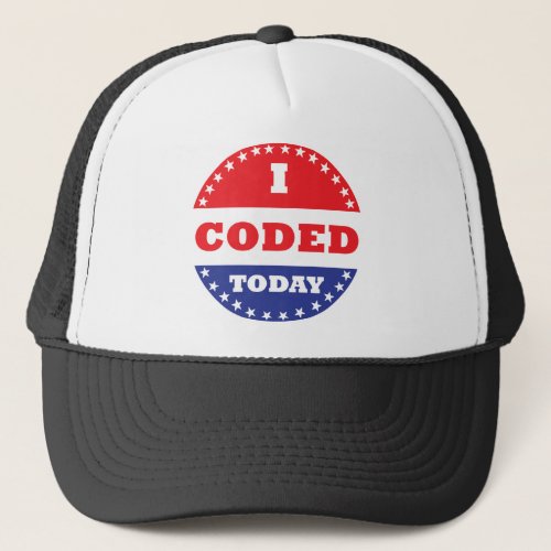 I Coded Today Trucker Hat