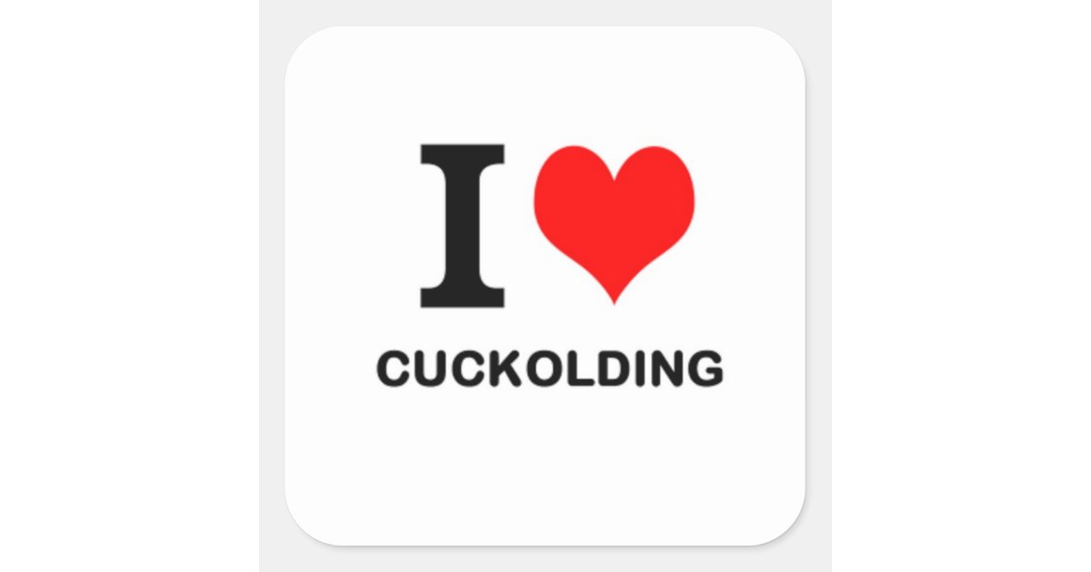 I Coils Cuckolding Square Sticker Zazzle