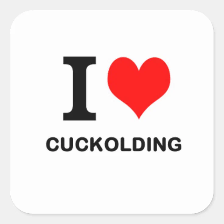 I Coils Cuckolding Square Sticker Zazzle