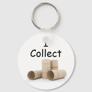 I collect toilet paper rolls keychain