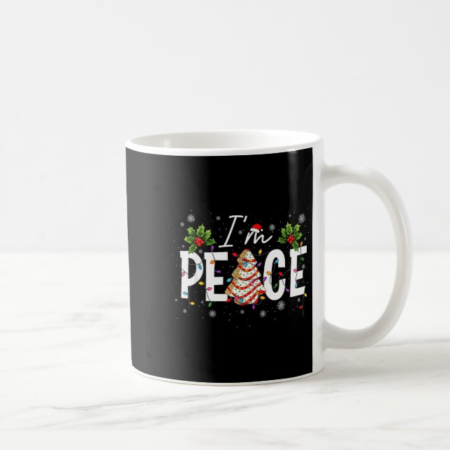 I Come In Peace I'm Peace Couple Ugly Christmas Sw Coffee Mug (Right)