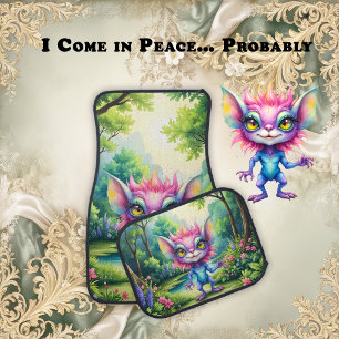 I Come in Peace… Probably.  Car Floor Mat