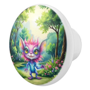 I Come in Peace… Probably.  Ceramic Knob