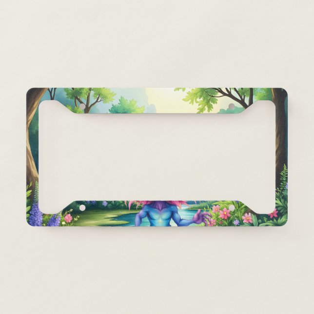 I Come in Peace… Probably.  License Plate Frame (Front)