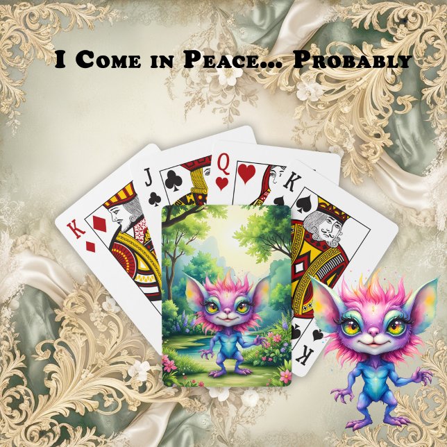 I Come in Peace… Probably.  Poker Cards (Creator Uploaded)