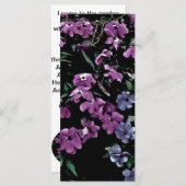 I come to the garden alone floral bookmark (Front/Back)