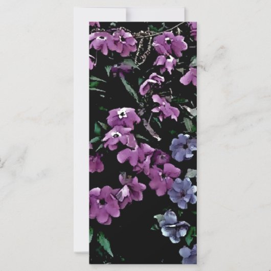 I come to the garden alone floral bookmark (Front)