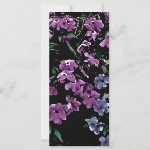 I come to the garden alone floral bookmark