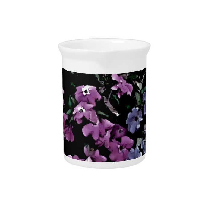 I Come to the Garden Alone Floral Drink Pitcher