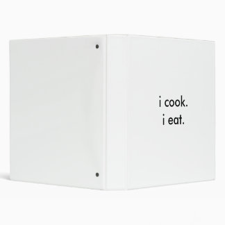 i cook.i eat. binder