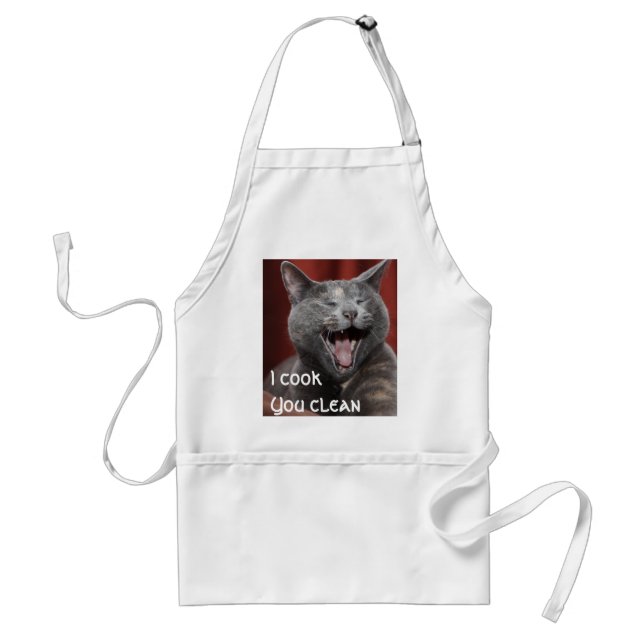 I cook You clean Adult Apron (Front)