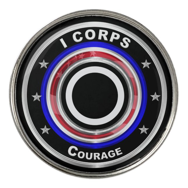 I Corps “America’s Corps” Golf Ball Marker (Front)