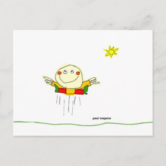 i could jump for joy all day postcard