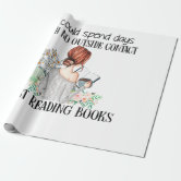 Bookshelf Books Library Bookworm Reading Pattern Wrapping Paper by Liviana