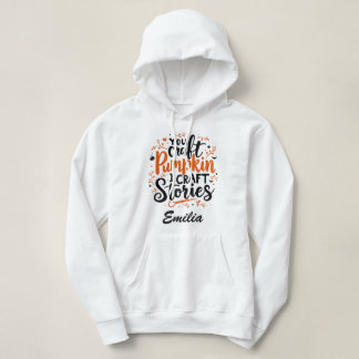 I Craft Stories Halloween Custom Hoodie for Writer