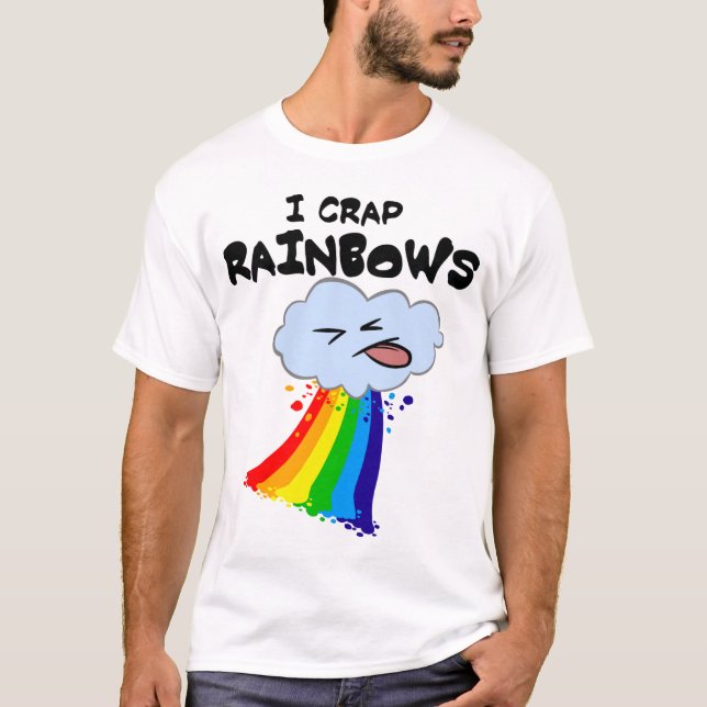 I Crap Rainbows Tee (Front)