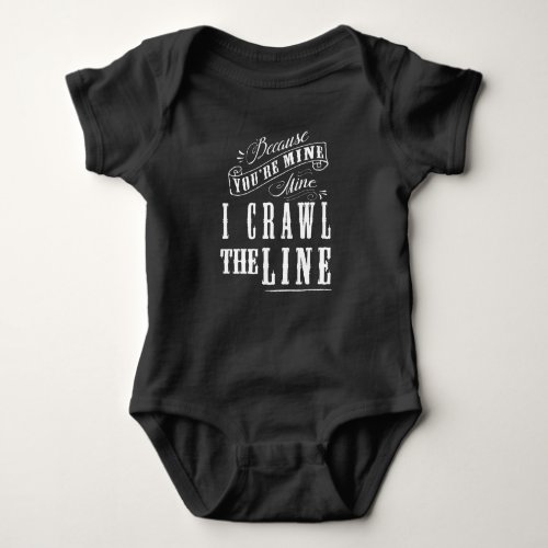 I Crawl the Line Baby Baby Bodysuit